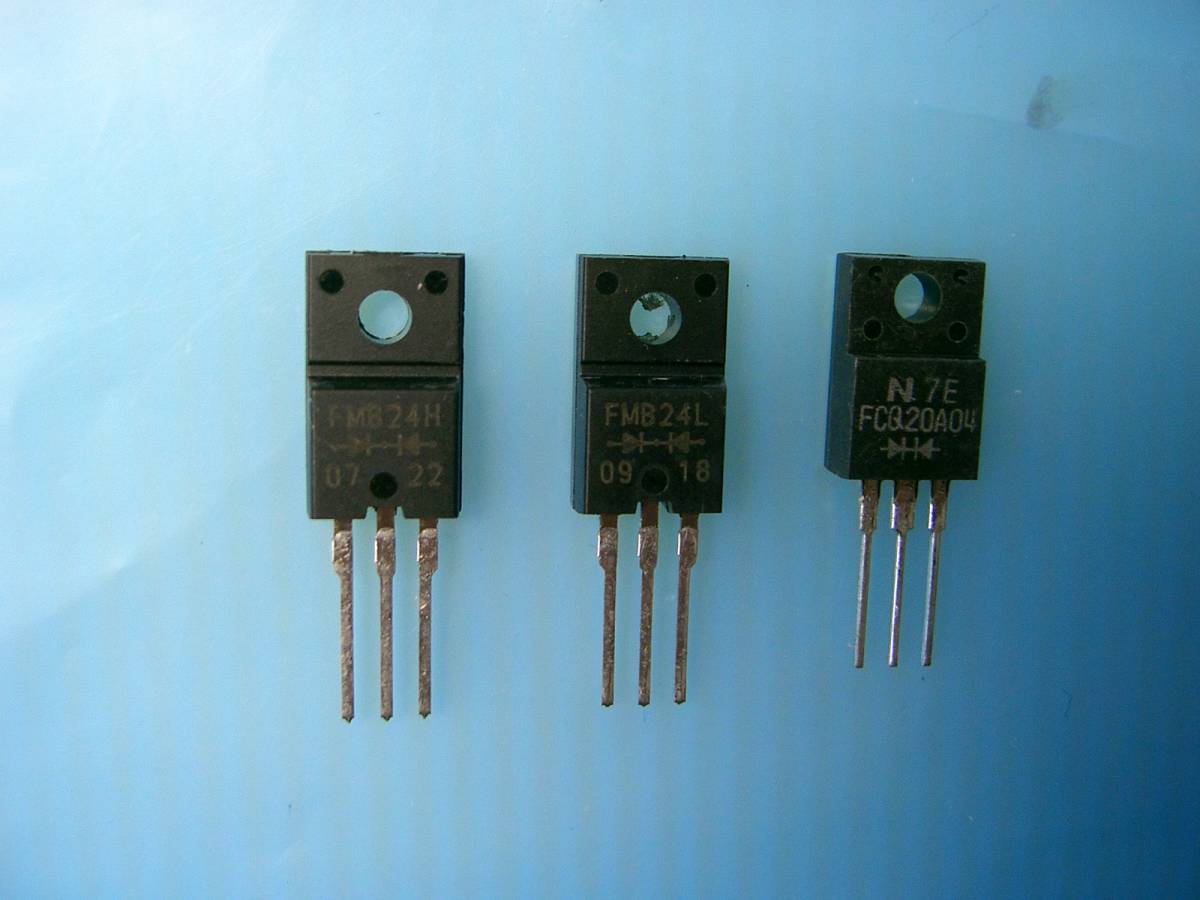 サンケン 日本インター  ツインショットキダイオード FMB-24L、FMB-24H、FCQ20A04 どれも5コ組 400円。拍卖