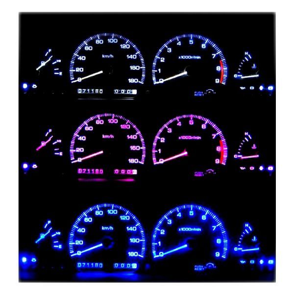 S13 シルビア/180SX メーターLED照明1台分セット!ピンク拍卖