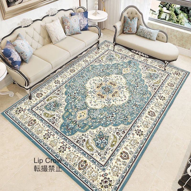 ペルシャ絨毯 シルク調 高密度ノット 玄関マット 本場からイラン製 ラグ/マット カーペット ウィルトン 滑り止め付拍卖