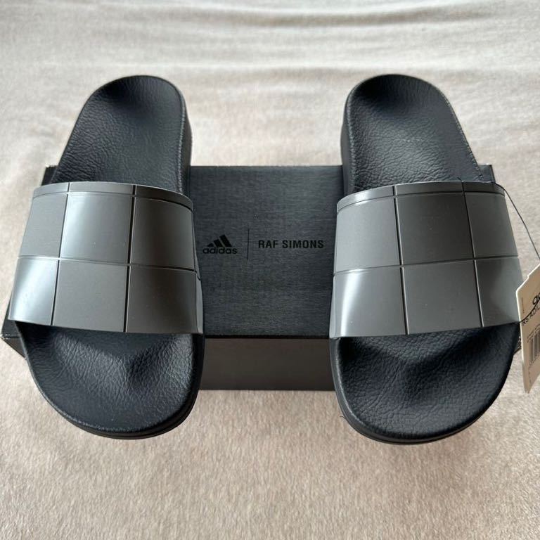新品 adidas by Raf Simons RS ADILETTE CHECKER サンダル シューズ size 23.5cm アディダス バイ ラフシモンズ レディース フラットソール拍卖
