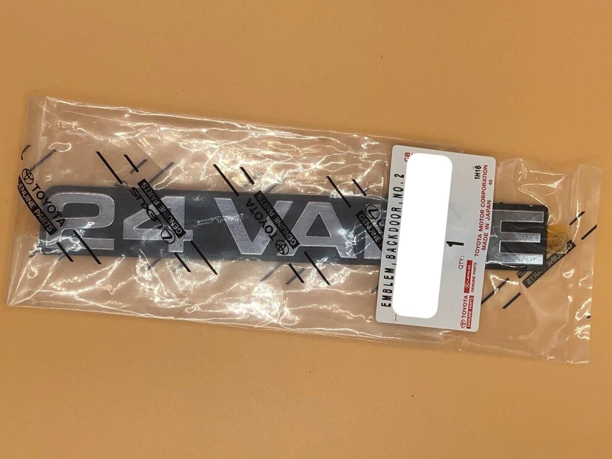 ■新品■トヨタ純正品 80系 FJ80 FZJ80 HDJ80 HZJ80 ランドクルーザー 24 VALVE バックドア リアエンブレム オーナメント拍卖