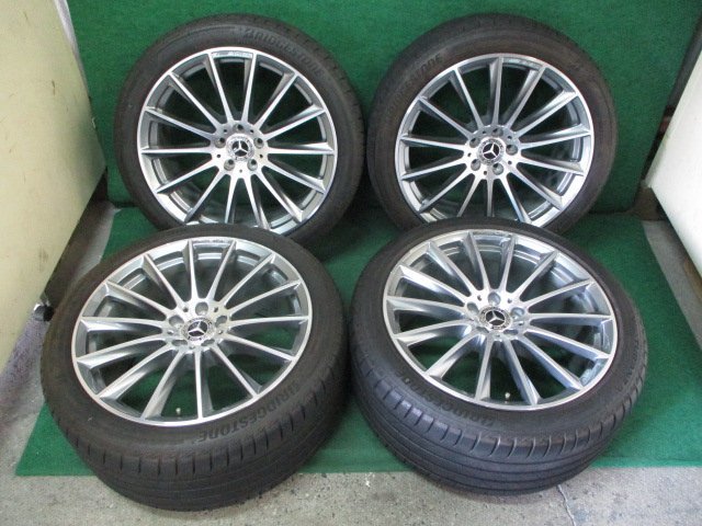 ベンツ W223 AMG 20x9J+34/10J+48.1【送料込み】BSトランザ MO-S 2021年製 ハブボルト付き Sクラス W222 ※会社宛てor福山通運営業拍卖