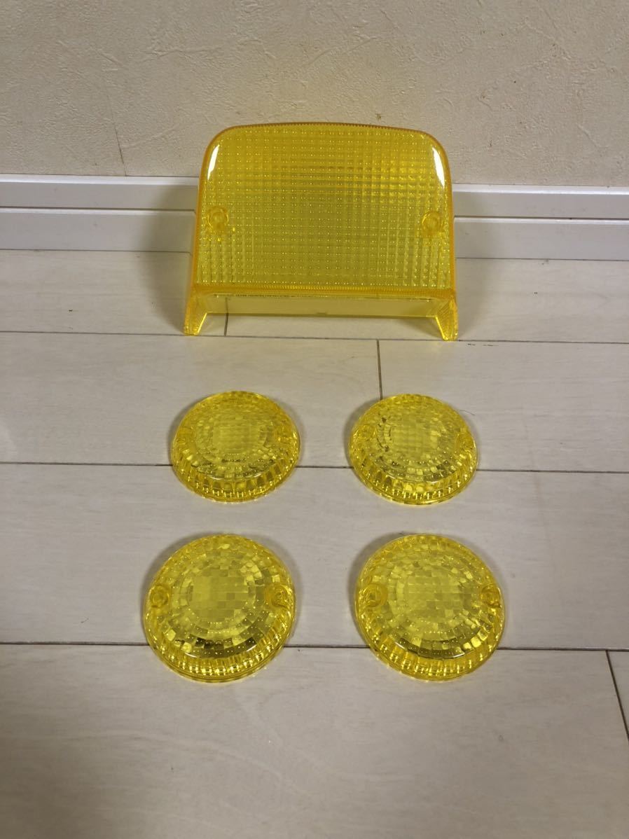 ゼファー400 ZEPHYR40 テールレンズ ウインカーレンズ 黄色 イエロー クリアテール スモークテール クリアウィンカー テールカバー拍卖