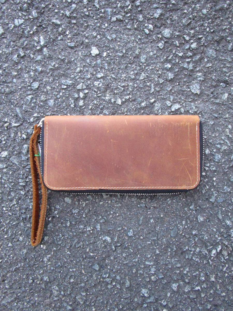 ②新品*男女兼用*革製品*ラウンドファスナー*長財布拍卖