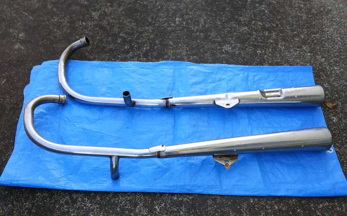 売切り!!入手困難部品!レアパーツ・GS400ノーマルマフラー左右セット・宅配可能!拍卖