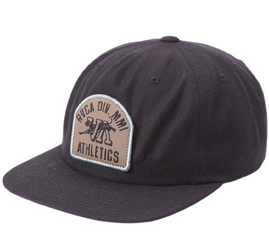 RVCA DIV Snapback Hat Cap Black キャップ 拍卖