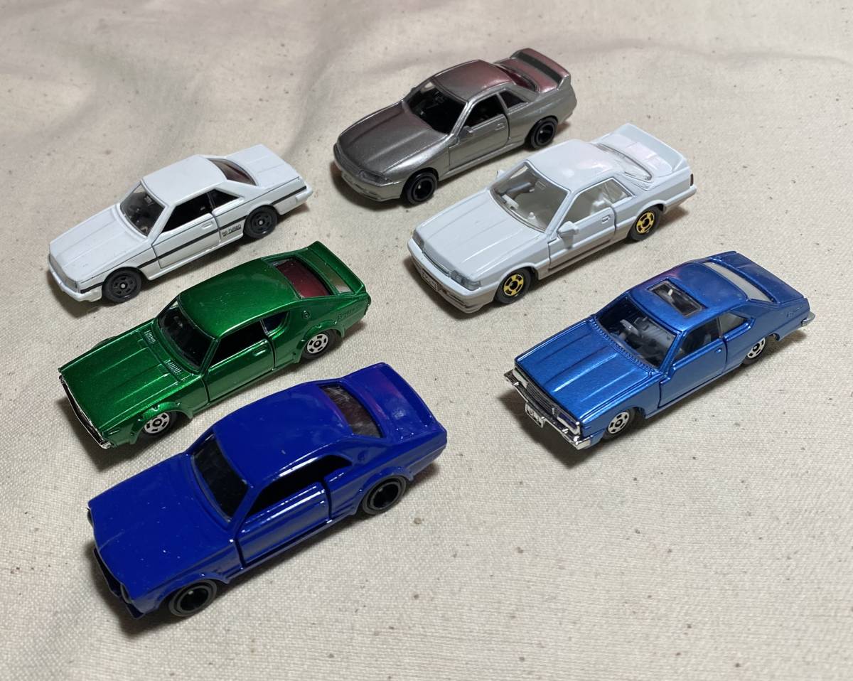 スカイラインミニカー 日本製 トミカ製 新品未使用 ハコスカ ケンメリ ジャパン ニューマン 7th R32 歴代6種 日産拍卖