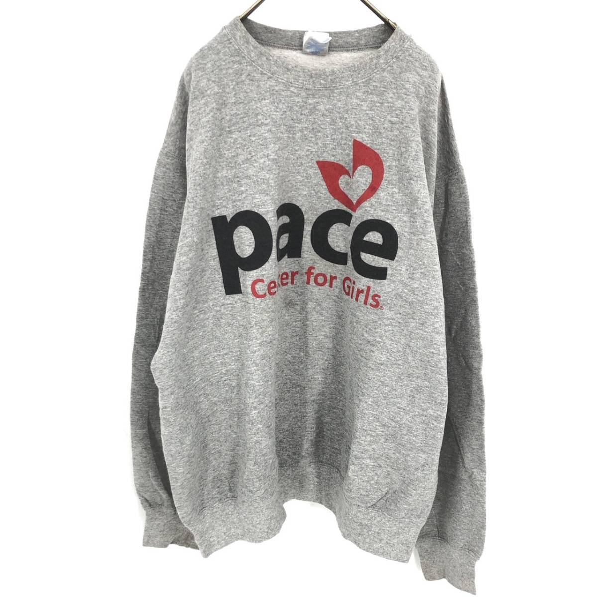 L PORT&COMPANY トレーナー スウェット グレー 裏起毛 長袖 リユース ultramto sw0135拍卖