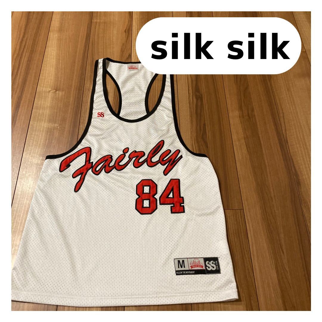 sik silk シックシルク タンクトップ ノースリーブ バスケットボール ゲームシャツ ビッグロゴ 刺繍ロゴ サイズM 玉mc1894拍卖