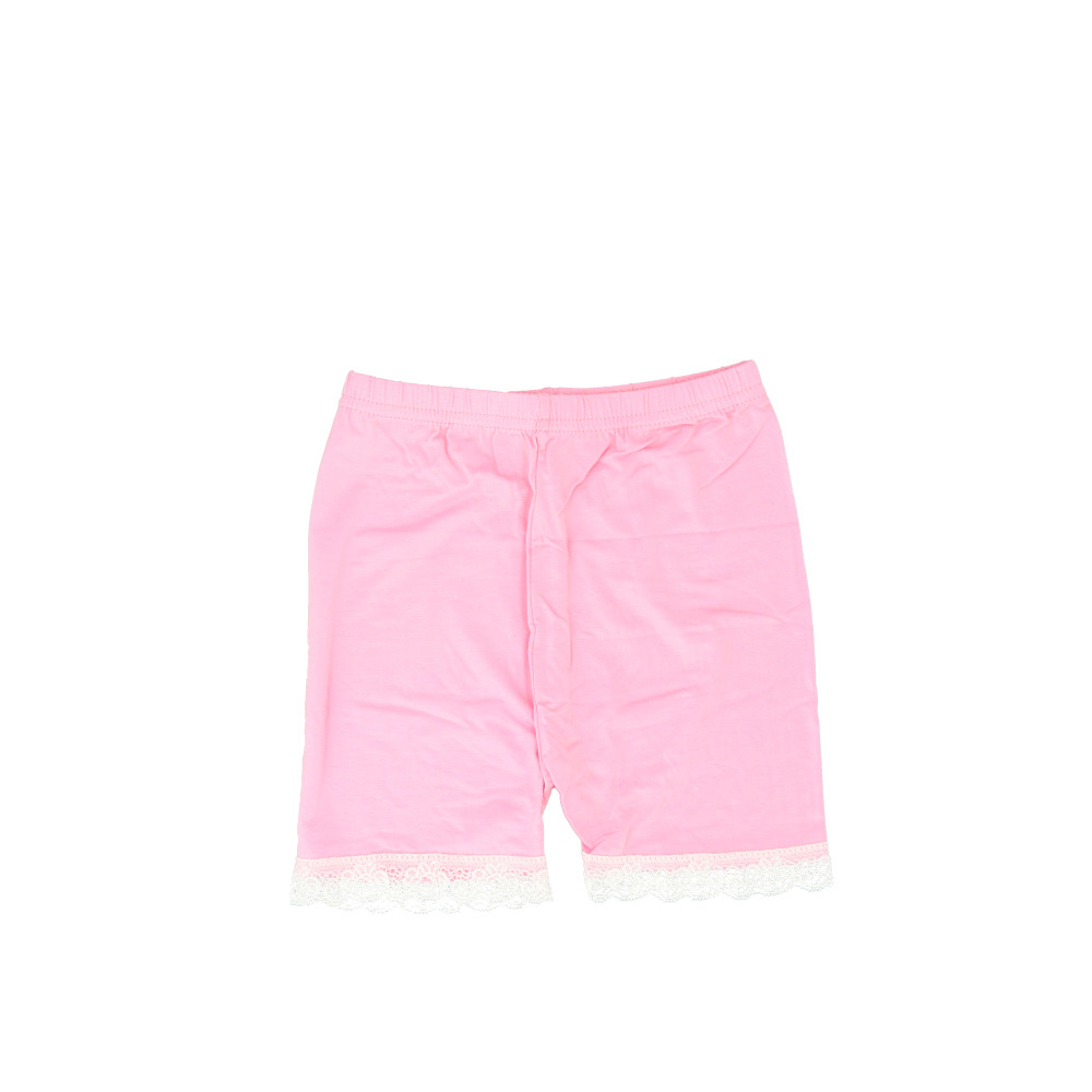 ☆ ピンク ☆ 120cm ☆ オーバーパンツ キッズ pmypant03 女の子 オーバーパンツ レース 3分丈 ショーツ スパッツ パンツ 三分丈 かわいい拍卖