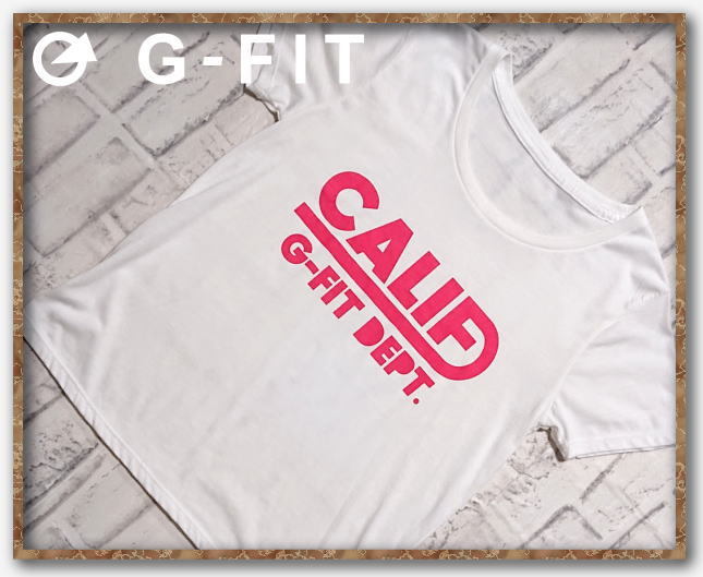 ☆G-FIT ジーフィット プリント入りカットソー 白☆拍卖