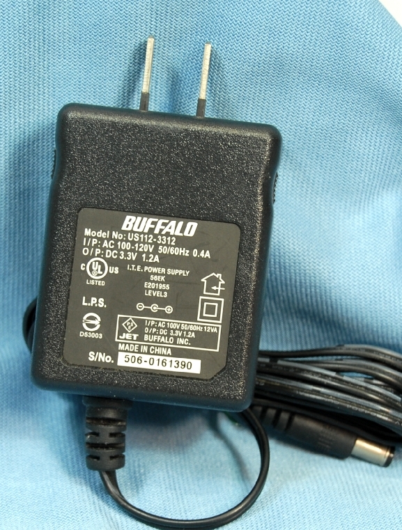 ◆◇ACアダプタ BUFFALO US112-3312♪3.3V1.2A◆通電確認済◆ゆうメール\200◆拍卖