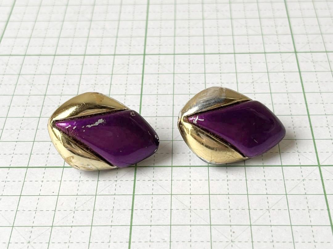 K ★レア★ 海外製 刻印なし イヤリング ☆816 汚れあり 送料185円〜 アンティーク ビンテージ拍卖