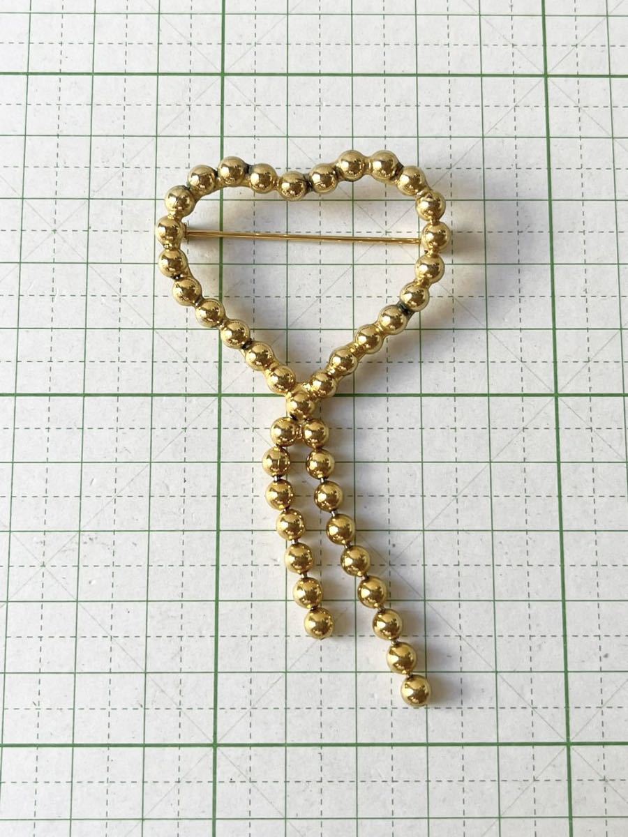 K ★レア★ 美品 海外製 刻印なし ブローチ ♯63 送料185円〜 アンティーク ビンテージ拍卖