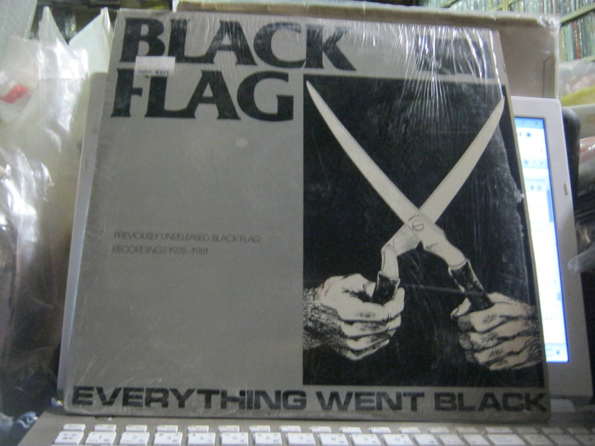 BLACK FLAG ブラックフラッグ / EVERYTHING WENT BLACK ; PREVIOUS UNRELEASED RECORDINGS 1978-81 US 2LP シュリンク残り拍卖