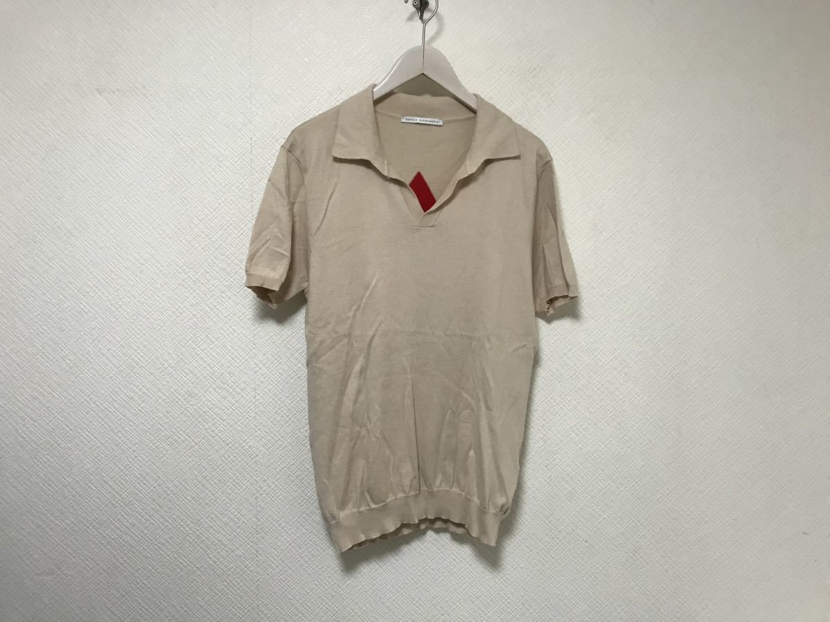 本物ダニエレアレッサンドリーニDANIELE ALESSANDRINIコットンニット半袖ポロシャツメンズアメカジサーフビジネススーツXLベージュ50拍卖