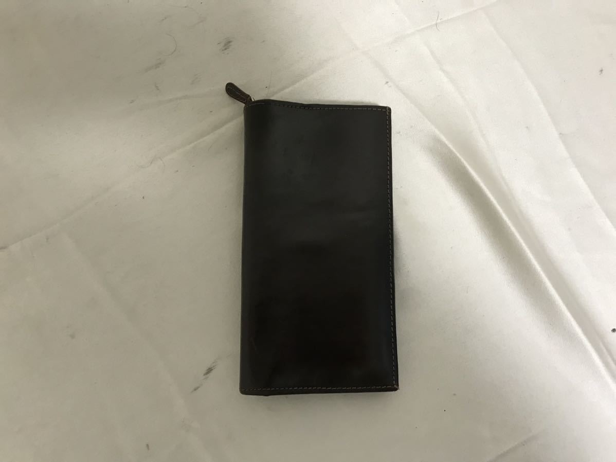 本物ホワイトハウスコックスWhitehouseCox本革レザー二つ折り長財布サイフ札入れレディースメンズビジネススーツ茶イングランド製拍卖