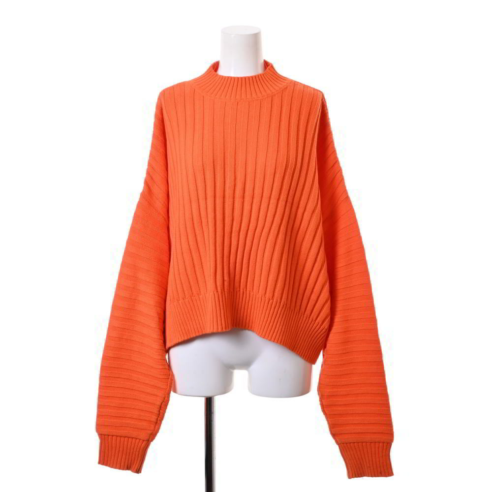G.V.G.V. コットン オーバー ニット XS オレンジ ジーヴィージーヴィー KL4BLUSP03拍卖