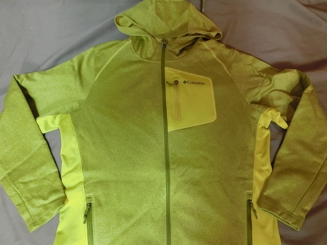 USA購入 コロンビアスポーツ【Columbia】【Jackson Creek Hoodie】フード付 フルジップジャケットUS Mサイズ イエロー系拍卖