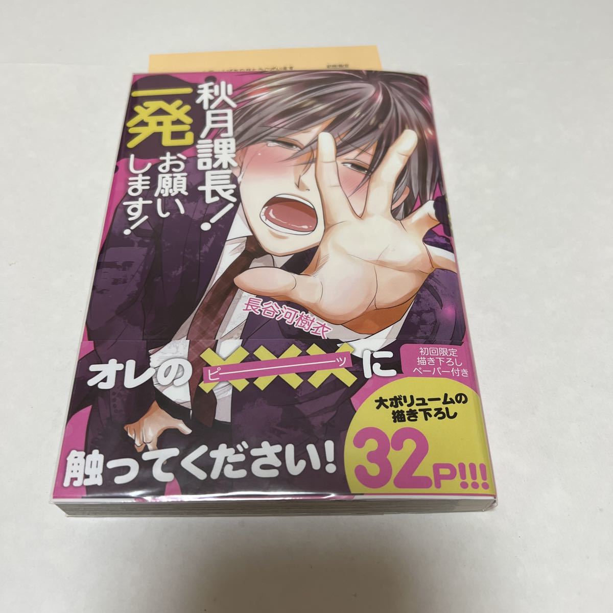 BL★15 サイン本 秋月課長!一発お願いします!…長谷河樹衣(ペーパー)拍卖