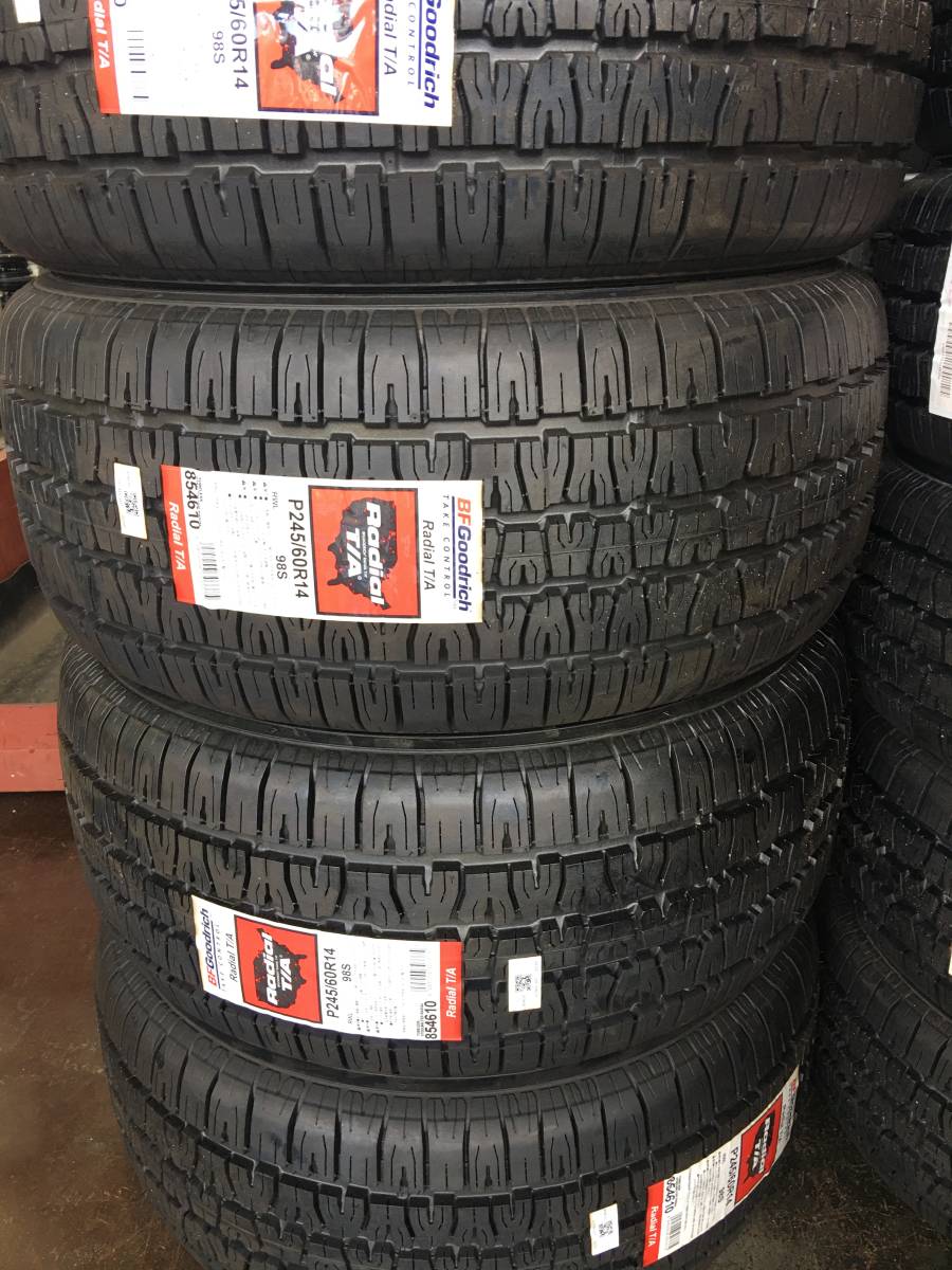 ●○新品未使用 BF Goodrich Radial T/A P245/60R14 ホワイトレター 4本 在庫処分○●拍卖