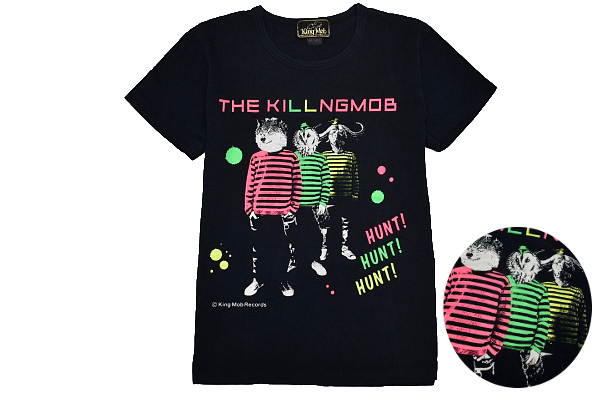 Y-6426★送料無料★MAN WITH A MISSION マン・ウィズ・ア・ミッション King Mob Records★ブラック黒色 ビックプリント 半袖 T-シャツ S 拍卖