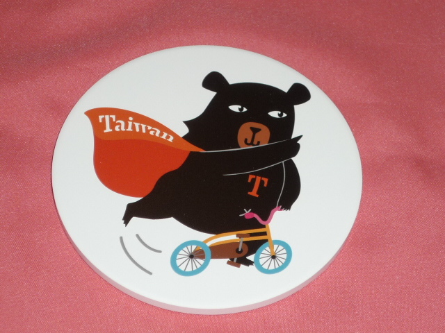 激レア!カワイイ♪ 台湾観光局 キャラクター オーベア 熊 くま クマ コースター(非売品)①拍卖