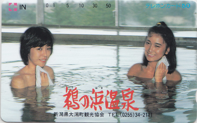 鵜の浜温泉 …/女性入浴【テレカ】F. 11.7 ★送料最安60円~拍卖