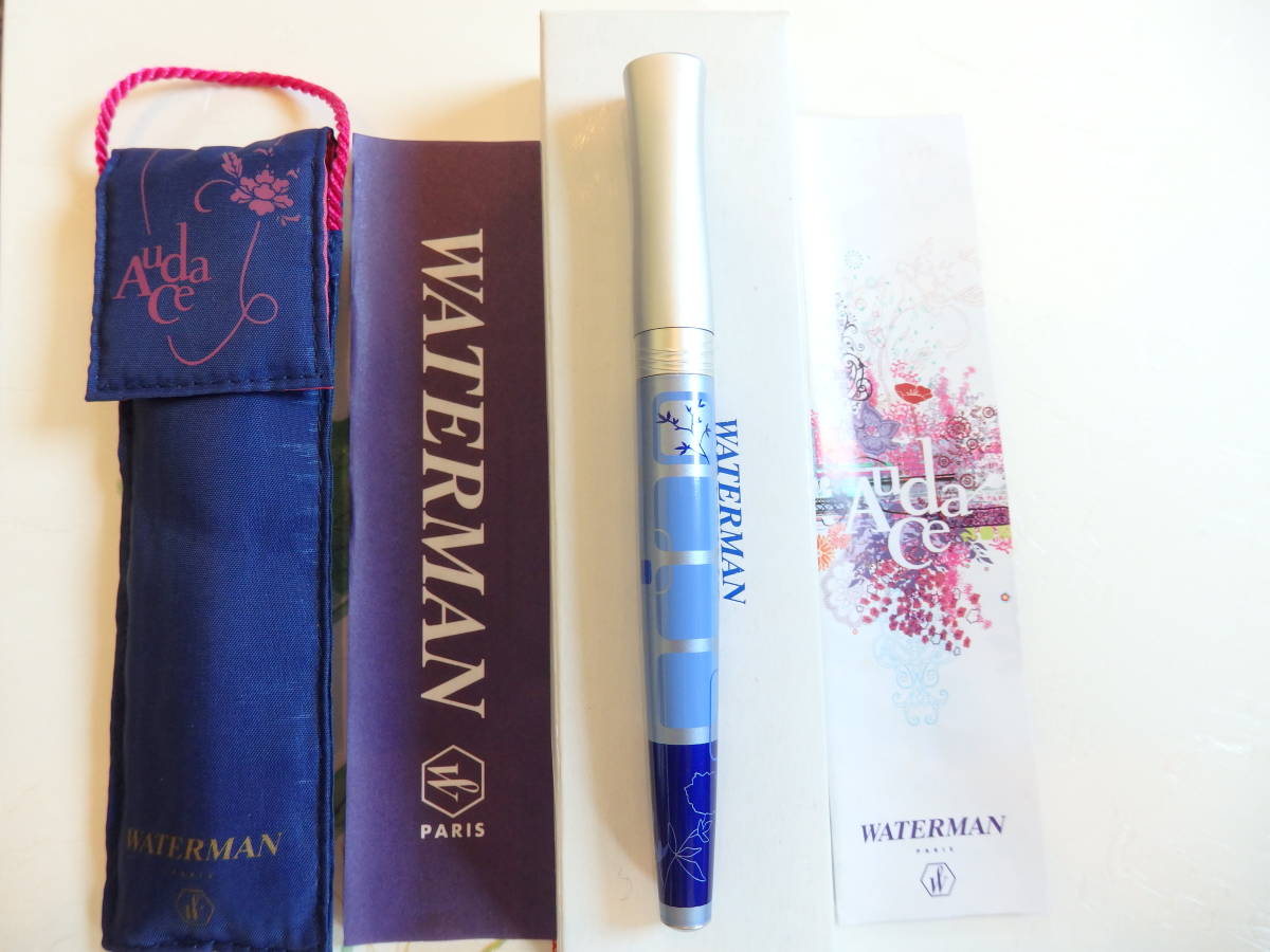 ◆【送料230円~】【未使用・新品】 ウォーターマン オーダンス Lounge Blue ラウンジ・ブルー万年筆 ペン先:M拍卖