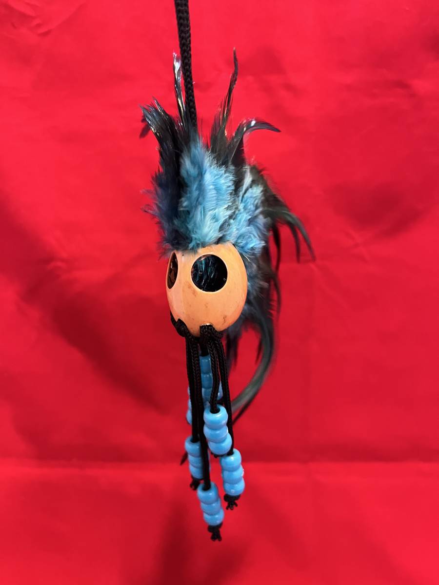 ★ハワイ直輸入★ハワイ イカイカ ブルー 青 マキニ ウォーリアーヘルメット 魔除け お守り ハワイアン雑貨 インテリア Hawaii Hawaiian拍卖