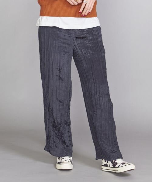 新品タグ 未着 BEAUTY&YOUTH UNITED ARROWS ワッシャーイージーパンツ2021SS サイズS ネイビー 定価、15.400円拍卖