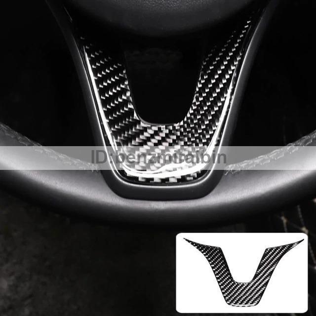 ベンツ Benz CLA GLA GLE GLC A B C E W176W205W246W212W213W117 ステアリング ハンドル 下 カーボン柄 デカール エンブレム A拍卖