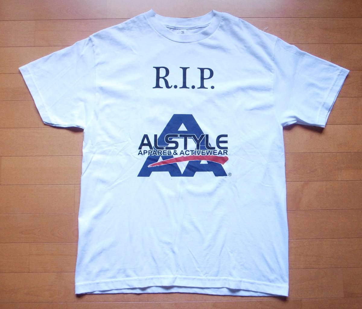 新品 PAPER & INK COTTON CLUB "R.I.P. ALSTYLE Tee" アルスタイル 追悼Tシャツ L 白 AAA拍卖