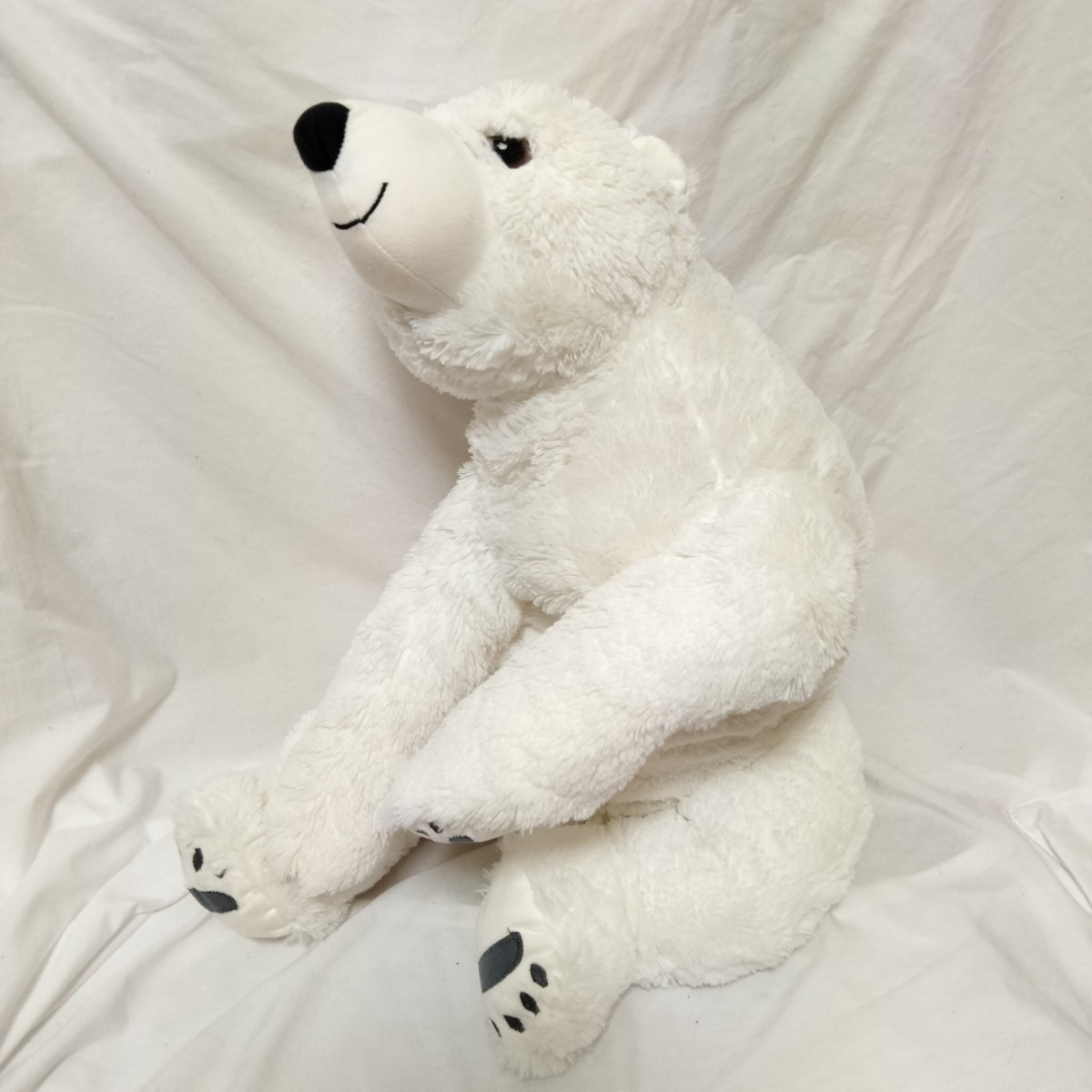 イケア ソフトトイ ホッキョクグマ ぬいぐるみ 白熊 60cm 231122拍卖