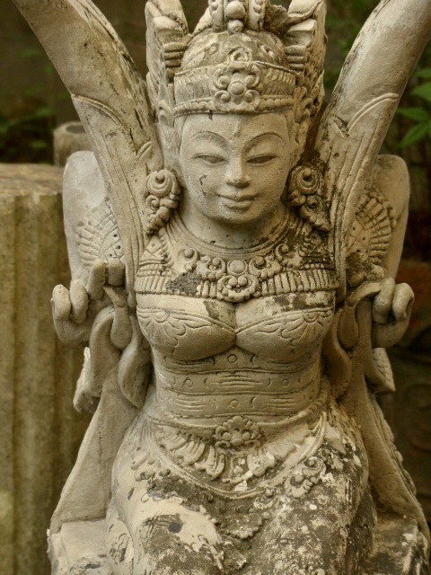 バリの天使デダリh50cm エンジェル ヒンドゥー仏像 ガーデンオブジェ 0825c拍卖