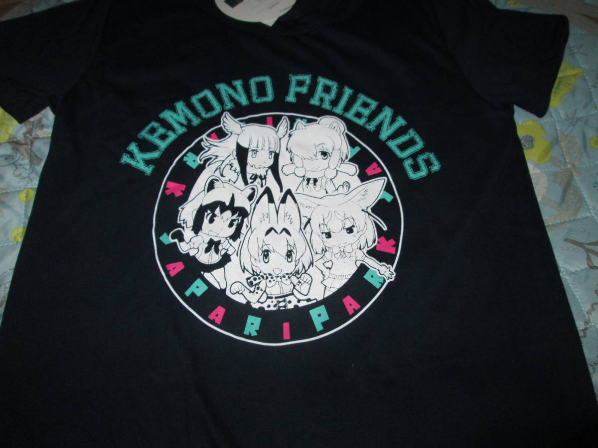 〇新品♪けものフレンズ半袖ワンピース 紺 婦人 L〇拍卖