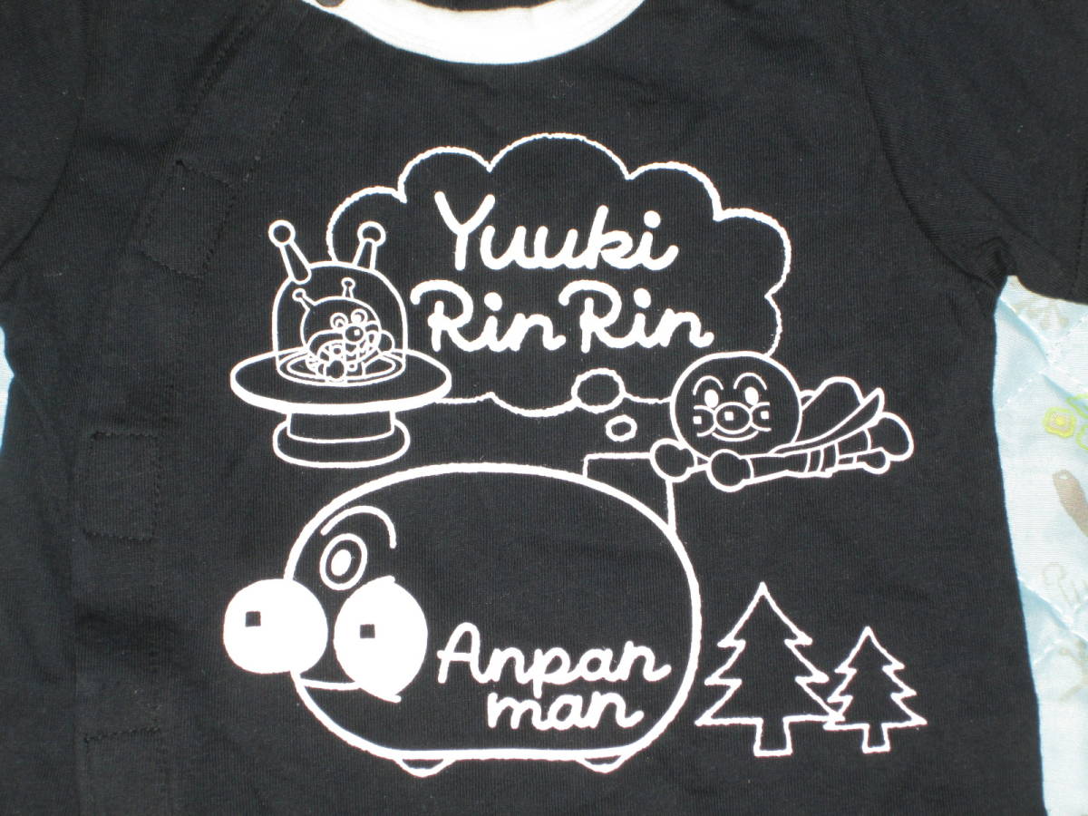 〇新品!アンパンマン半袖ロンパース 黒 80cm〇拍卖