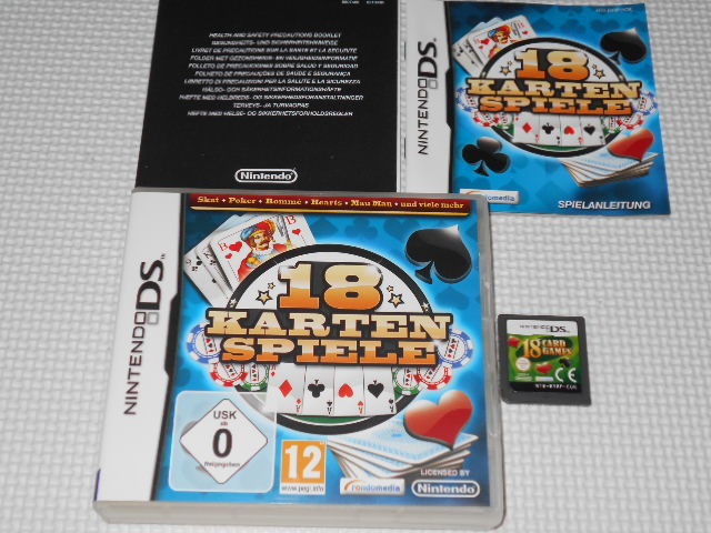 DS★18 KARTEN SPIELE 海外版 EU版★箱付・説明書付・ソフト付拍卖