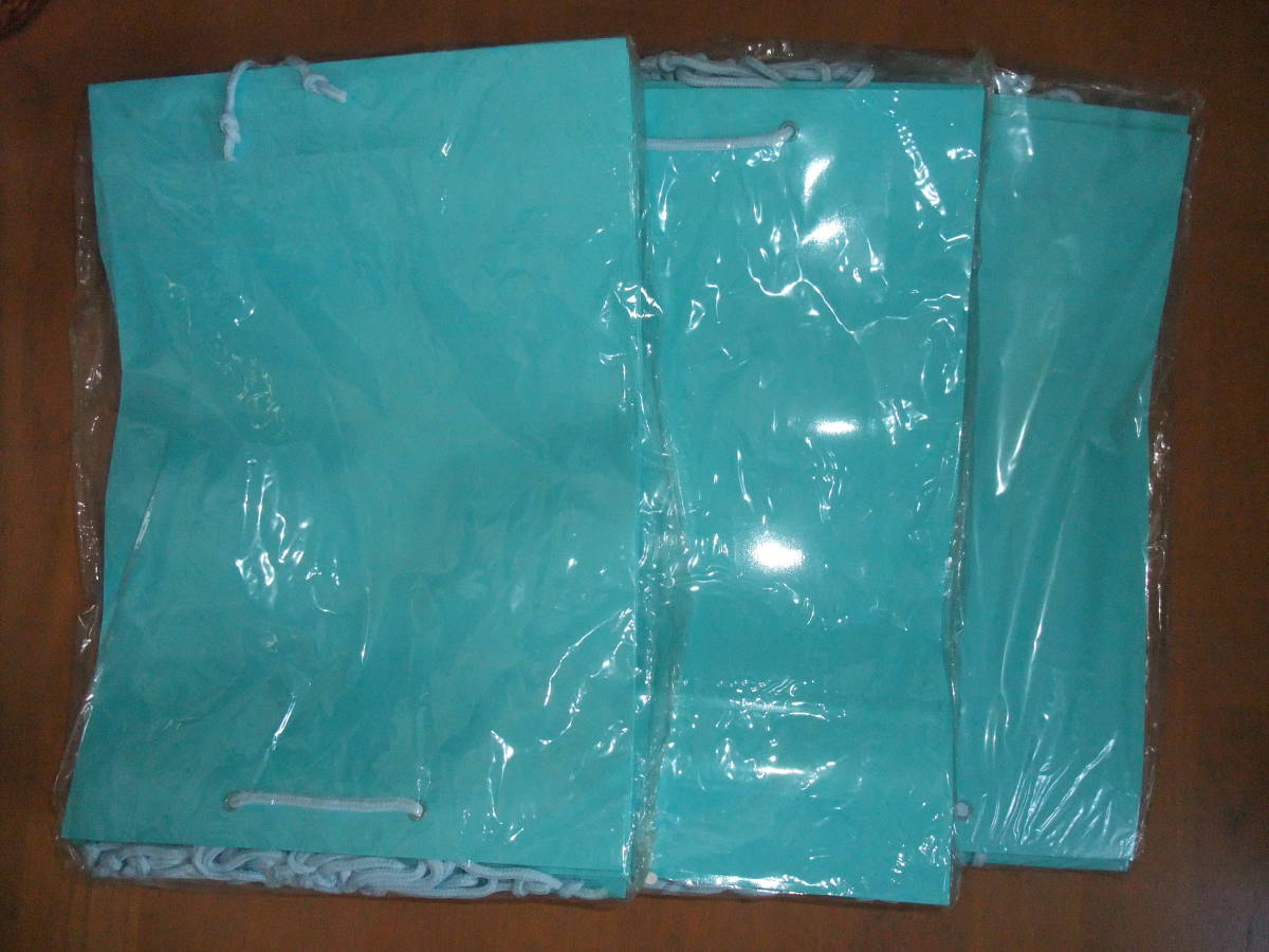 HEIKO PP貼り 高級紙袋 口・底ボール付 雨の日も!33×10×45㎝ 29枚 アサギ 手提げ袋 ブライトバッグ拍卖