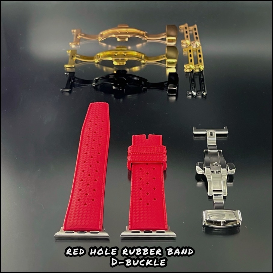 レッド アップルウォッチ ラバー バンド ベルト Dバックル シリーズ10 ウルトラ SE 46mm 49mm 45mm 41mm 40mm 44mm 38mm 42mm拍卖