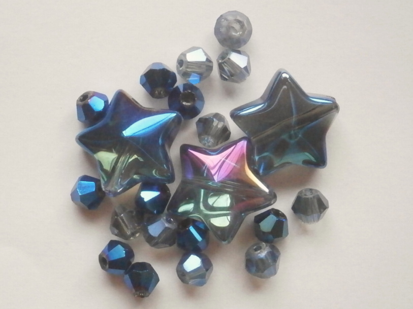 ガラスビーズ★スター★タイプ A★モリオン系★D拍卖