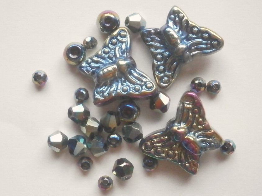ガラスビーズ★蝶々★タイプ F★マルチ系★C拍卖