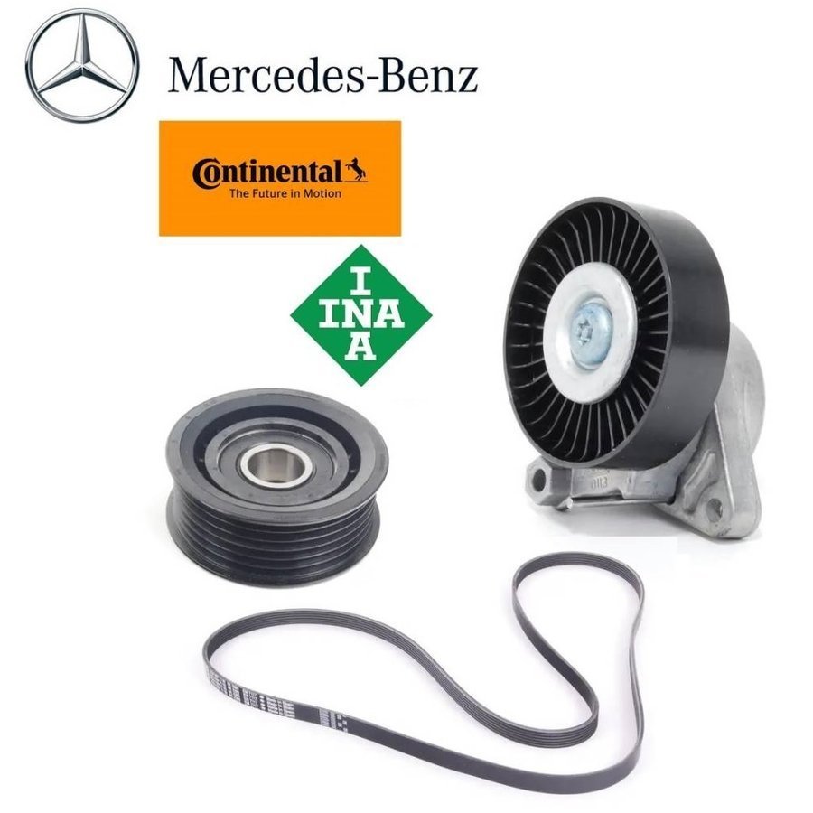 正規純正OEM Mercedes-Benz ベンツ ファンベルト + テンショナー + プーリー W638 W639 W208 W209 1122000970 0002020919 0149977192拍卖