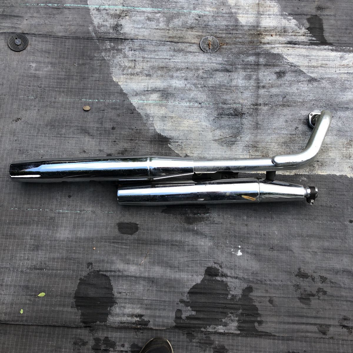 ヤマハドラックスター250純正マフラー .5KR.エキパイ前側欠品.引き取り限定拍卖