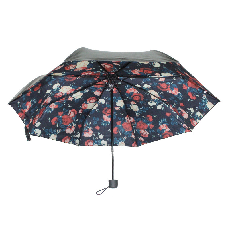 送料無料★即納 新品★雨晴れ兼用 UVカット 折りたたみ 日傘 雨傘 軽量 紫外線カット 花開く日傘★咲き誇る花/K拍卖