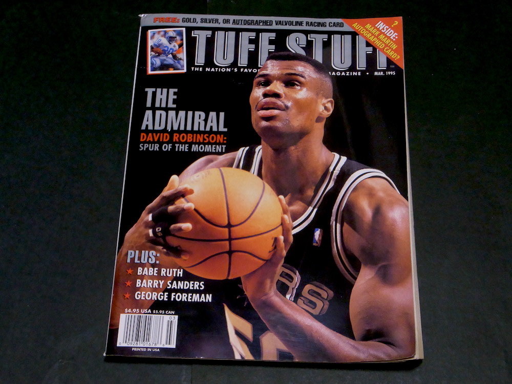 Tuff Stuff magazine MARCH 1995 デビッド・ロビンソン NBA NFL NPB NHL ヴィンテージ カード拍卖