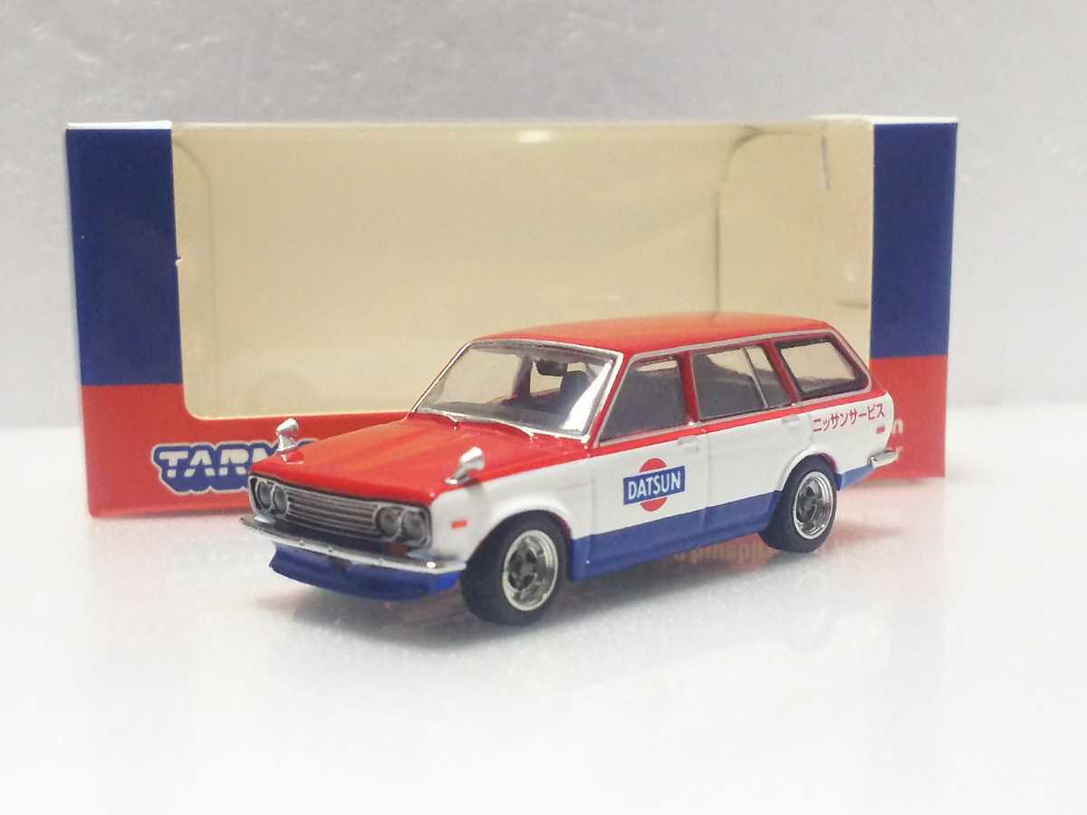 Tarmac 1/64 ダットサン ブルーバード510 ワゴン ニッサンサービス サービスカー ターマックワークス Datsun Bluebird 日産 SERVICE CAR拍卖