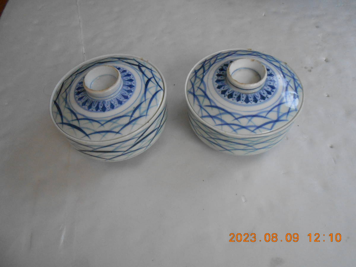 【送料無料】骨董、丼、蓋付丼、2個セット拍卖