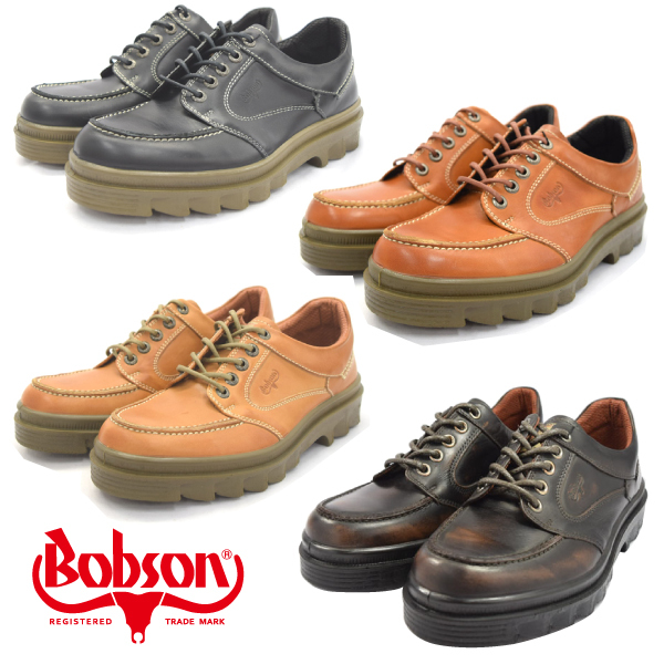 ▲BOBSON ボブソン BB4327 カジュアルシューズ ウォーキング 本革 革靴 メンズ ブラック Black 26.0cm (0910010034-bk-s260)拍卖