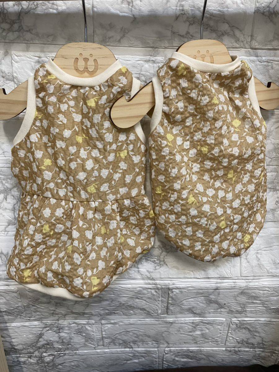 犬服Sタンクトップ バルーンワンピース ハンドメイド拍卖